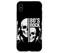 Rock N Roll Skeleto Rock Music Guitarist Fans des années 80 Coque pour iPhone XS Max