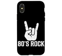 Rock N Roll Vintage Rock Band Rock Music Guitarist Punk Années 80 Coque pour iPhone X/XS