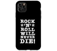 Rock N Roll Will Never Die Rock Heavy Metal Music Vintage Coque pour iPhone 11 Pro Max