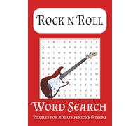 Rock n Roll Word Search Puzzle Book: Word Searches with Easy to Read Print about Rock n Roll, Metal, Guitar and More | 6x9, 110 pages | 50+ Puzzles ... Gift for Vacations, Holidays and Free Times