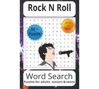 Rock N Roll Word Search Puzzle Book: Word Searches with Easy to Read Print about Rock N Roll , modern rock, Rock & Roll Legends and more 6x9 ... for vacations, Holidays and Free Times