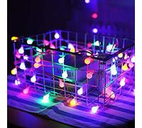 Rock Ninja Guirlande lumineuse de globe,6M 40 Pcs LED à piles fairy lights, Monochrom à deux modes et décoration brillante foudre pour,Noël Chambre Chambre intérieure et extérieure