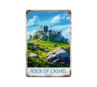Rock of Cashel - Château historique irlandais - Monument irlandais - Architecture médiévale - Tipperary Heritage - Décoration murale en métal - Décoration d'intérieur moderne - Décoration d'intérieur
