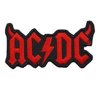 Rock Off Trade – Patch appliqué AC/DC Cornes Design Polyester 48x95 mm, 1 pièce