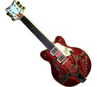 Rock Off - Aimant pour réfrigérateur "Mathew Street", rouille guitare RO11948 (Taille unique) (Rouge/Or)