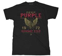 Rock Off Black Deep Purple Highway Star Officiel T-Shirt Hommes Unisexe (X-Large)