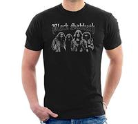Rock Off Black Sabbath Greyscale Group Manches Courtes Hommes T-Shirt Noir Large