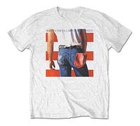 Rock Off Trade T-shirt Bruce Springsteen Back in The USA unisexe blanc X-Large