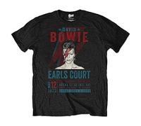 Rock Off David Bowie T Shirt Earls Court 1973 Affiche Nouveau Officiel Eco Homme Size L