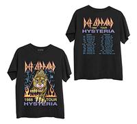Rock Off Def Leppard Hysteria '88 Officiel T-Shirt Hommes Unisexe (Large)