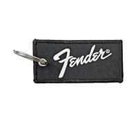Rock Off Fender Logo Double Face Patch Keyring