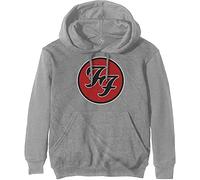 Rock Off Foo Fighters Sweat-Shirt À Capuche FF Band Logo Nouveau Officiel Homme Gris Size M