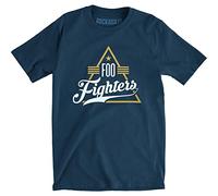 Rock Off Foo Fighters 'Triangle' (Blue) T-Shirt (Medium)