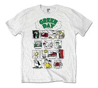 Rock Off Green Day Dookie Rrhof Officiel T-Shirt Hommes Unisexe (Medium)