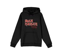 Rock Off Iron Maiden Sweat-Shirt À Capuche Number of The Beast Vintage Logo Faded Edge Size M