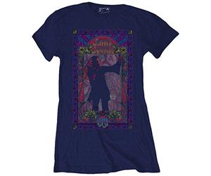 Rock Off Janis Joplin Paisley & Flowers Frame T-Shirt Femme (Lot de 1)