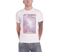 Rock Off Joy Division T Shirt Space Unknown Pleasures Gradient Logo Officiel Homme Blanc Size M