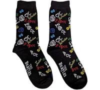 Rock Off Le logo Beatles LOVE chaussettes dames filles bleu Apple officielle