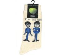 Rock Off Les Beatles chaussettes de crème debout dessin animé dames filles officiel d'Apple