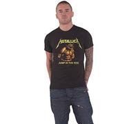 Rock Off Metallica T Shirt Jump in The Fire Vintage Band Logo Nouveau Officiel Homme Noir Size XXL