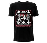Rock Off Metallica T Shirt Vintage Master of Puppets Photo Nouveau Officiel Homme Noir Size XXL