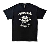 Rock Off officially licensed products Airbourne T Shirt R 'N' R Boneshaker Band Logo Nouveau Officiel Homme Noir Size S