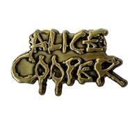 Alice Cooper Dripping Logo Pin Badge Size One Size