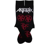 Rock Off officially licensed products Anthrax Pentathrax Logo Pattern Ankle Chaussettes Size One Size