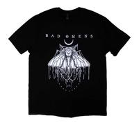 Rock Off officially licensed products Bad Omens Unisex T-Shirt: Moth (Noir) Size XL