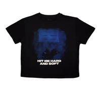 Rock Off officially licensed products Billie Eilish Hmhas Bleu Lines Crop Top Size S