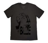 Rock Off officially licensed products Billie Eilish Tonal Bandana Photo V Neck T Shirt Size L