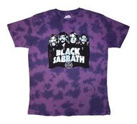 Rock Off officially licensed products Black Sabbath Kids T Shirt Band Logo Nouveau Officiel Purple Dye Wash Size Large (9/10 yrs)