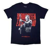 Rock Off officially licensed products Bruce Springsteen 24 Guitar Photo T Shirt Size M