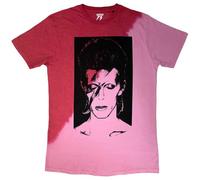 Rock Off officially licensed products David Bowie Aladdin Sane Dye Wash T Shirt Size M