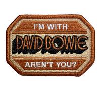 Rock Off officially licensed products David Bowie Im With David Bowie Aren't You? Woven Patch Size One Size