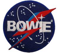 Rock Off officially licensed products David Bowie Space Logo Woven Patch Size One Size