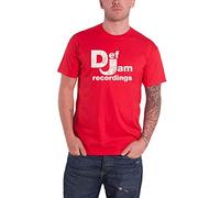 Rock Off officially licensed products Def Jam Recordings T Shirt Classic Logo Nouveau Officiel Homme Rouge Size S