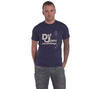 Rock Off officially licensed products Def Jam Recordings T Shirt Logo and Stylus Nouveau Officiel Homme Navy Bleu Size XL