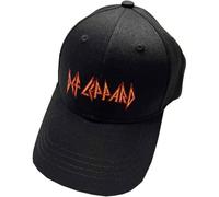 Rock Off officially licensed products Def Leppard Casquette De Baseball Text Band Logo Nouveau Officiel Noir Size One Size