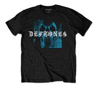 Rock Off officially licensed products Deftones Static Skull Officiel T-Shirt Hommes Unisexe (Medium)
