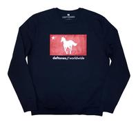 Rock Off officially licensed products Deftones Unisex Sweat-Shirt: Star & Pony (Navy Bleu) Size S