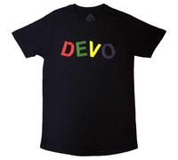 Rock Off officially licensed products Devo Multi Band Logo T Shirt Size M