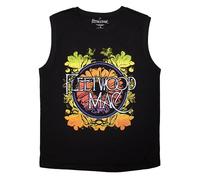 Rock Off officially Licensed Products Fleetwood Mac Circle Floral Logo Tank Top Size L