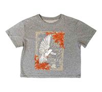 Rock Off T-shirt crop top Fleetwood Mac – logo colombe – Officiel Femme Gris M