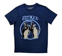 Rock Off officially licensed products Fleetwood Mac T Shirt Penguins Band Logo Nouveau Officiel Unisex Denim Bleu Size XL
