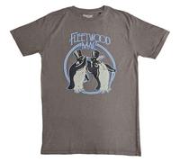 Rock Off officially licensed products Fleetwood Mac T Shirt Penguins Band Logo Nouveau Officiel Unisex Gris Size XXL