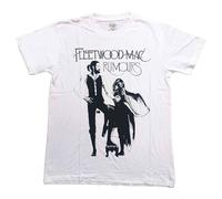 Rock Off officially licensed products Fleetwood Mac T Shirt Rumours Band Logo Nouveau Officiel Homme Blanc Size M