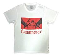 Rock Off officially licensed products Fontaines D C Gothic Band Logo T Shirt Size L