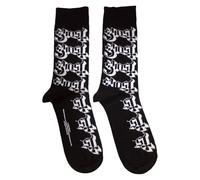 Rock Off officially licensed products Ghost Band Logo Pattern Ankle Chaussettes Ankle Size One Size