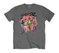 Rock Off officially licensed products Gorillaz Group Circle Rise T Shirt Size L
